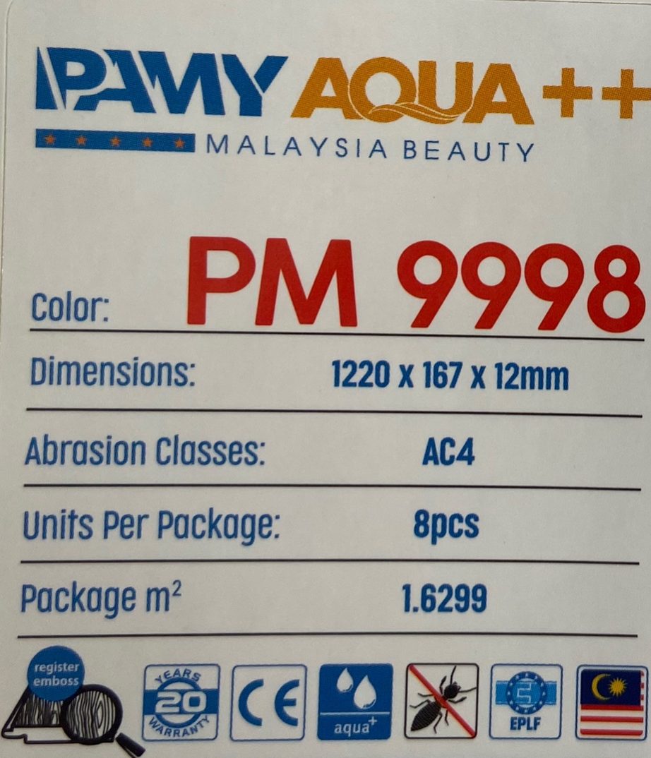 sàn gỗ PAMY AQUA++ PM 9998